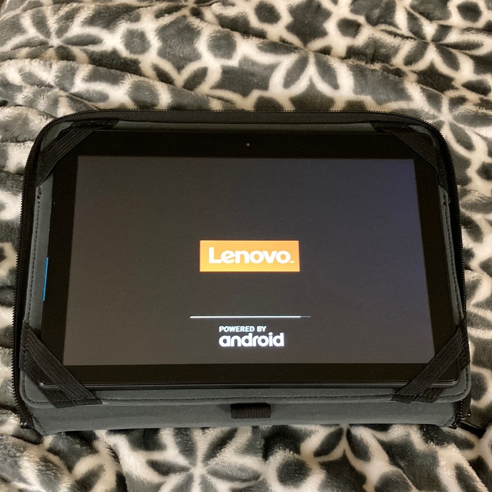 Lenovo Tablet with Leather Zip up Case